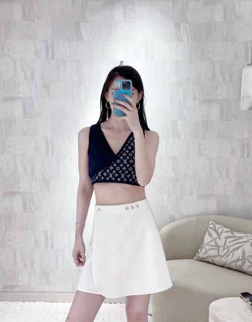 TY17-LOUIS VUITTON FW25 字母提花针织短款背心 女款（QQ）9.16直播款 商品图0