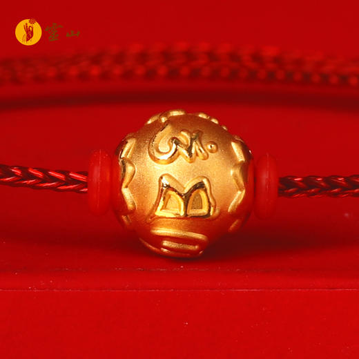 灵山开运金·六字真言圆珠手绳 商品图1