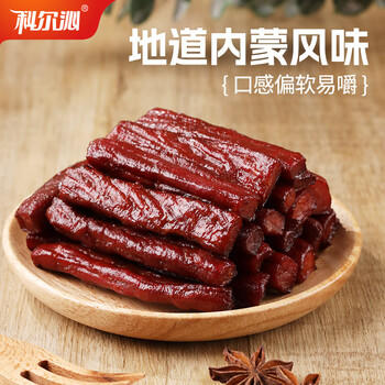 科尔沁 手撕风干牛肉干五香味500g 量贩装 休闲零食 肉干肉脯  /休闲食品 /肉类零食 /牛肉类 商品图3
