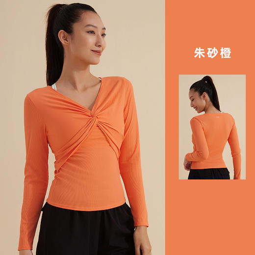 【sw速惟】前扭结速干日常瑜伽运动瑜伽长袖S3SS4867 商品图6