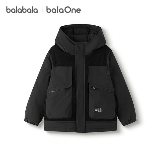 巴拉巴拉balaOne童装男童羽绒服2025新款保暖外套防泼水冬假两件 商品图4