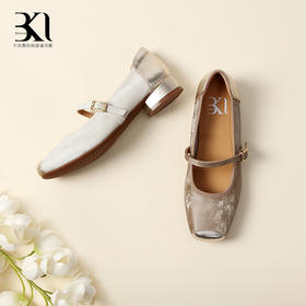 BAKERLOO方头细带玛丽珍圆跟女鞋