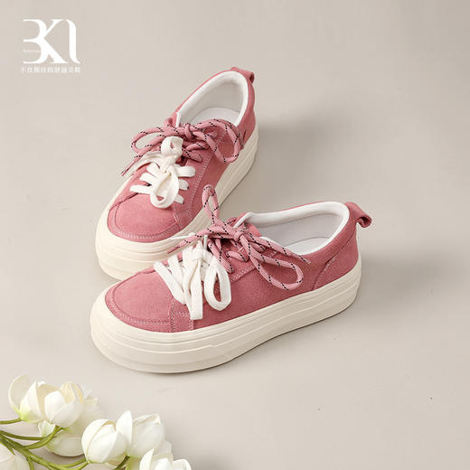 BAKERLOO双色鞋带厚底松糕鞋 商品图0