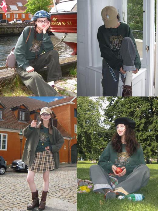 浮生八记/25C116/“哥本哈根学院派”复古刺绣全棉卫衣 商品图2