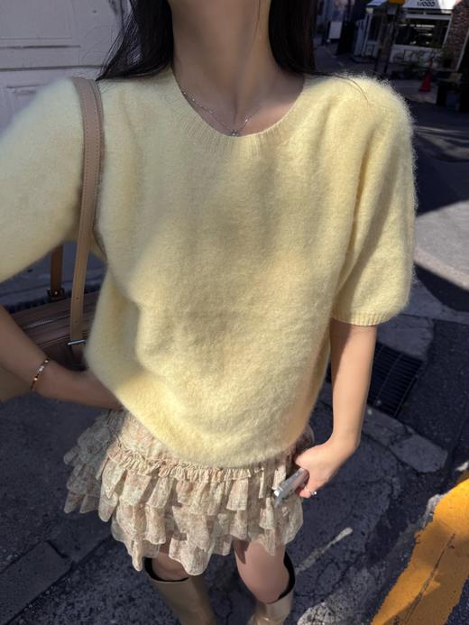 Read Nameless/羊绒宽松短袖 鹅黄色 2025/9/18 商品图12