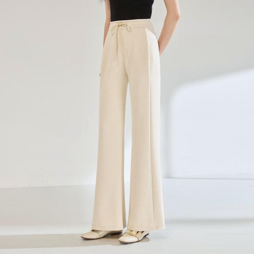 「高货sh」全新升级【铂金会员247/天猫329/差价82】(95252)洛诗琳百搭显瘦微喇卫裤2025秋季新款高腰直筒显瘦休闲裤 商品图0