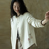 牧衣游原创 丝棉手工刺绣衬衫新款轻薄质感复古文艺百搭外套 谷木 商品缩略图0