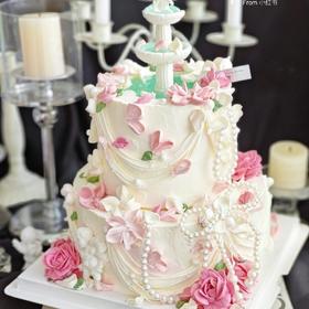 【网红双层许愿池定制蛋糕】