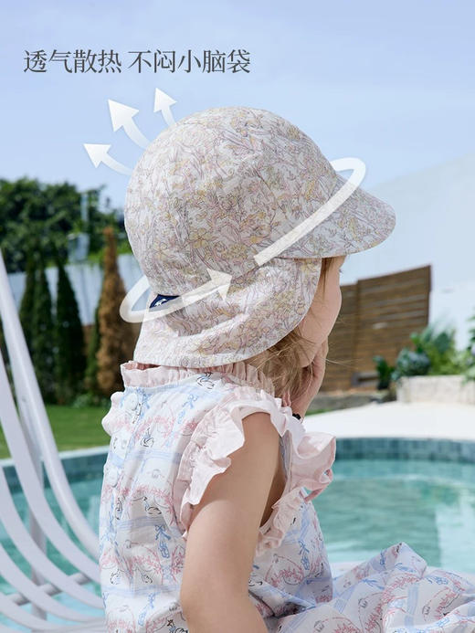 【UPF50+】Domiamia宝宝渔夫防晒帽双面遮阳渔夫帽 超轻儿童帽子 商品图1