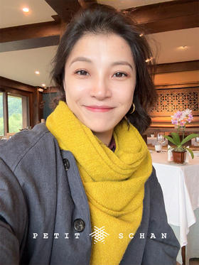 PETIT SCHAN小闪 ACC#013 sutra flag 经幡 骆驼绒山羊绒混纺手工染色围巾披肩