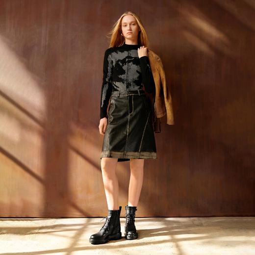 【云粉节】【思加图】BF楼思加图新款荒野玫瑰英伦风厚底马丁靴EGB38吊牌价2290 商品图4