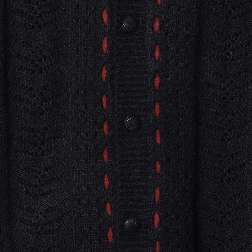 2218SDSA男士秋冬新款痞帅男装复古休闲撞色开衫针织衫慵懒风圆领毛衣 商品图3