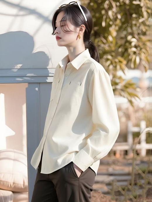 【秋新品】古泥/亦文品牌7709 100%精梳棉品质衬衫-喜出 商品图2