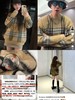 巴家马海毛格纹圆领套头格子毛衣长袖羊绒衫 男女款 商品缩略图0