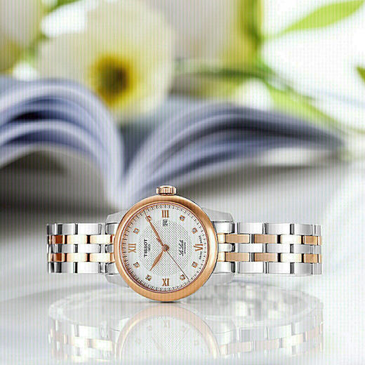 天梭(TISSOT)力洛克系列钢带机械女表T006.207.22.036.00 商品图2