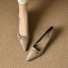 【预售5天】法式尖头小众设计感气质单鞋，中跟细跟时尚浅口低帮鞋HP&A2637 商品缩略图1