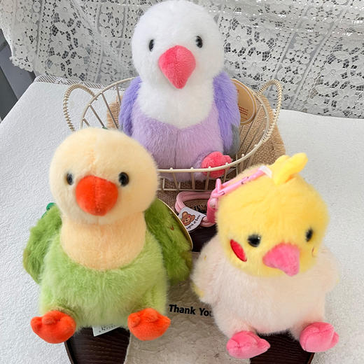 绿桃鹦鹉挂件钥匙扣-纪念日百货门店同款165495398 商品图0