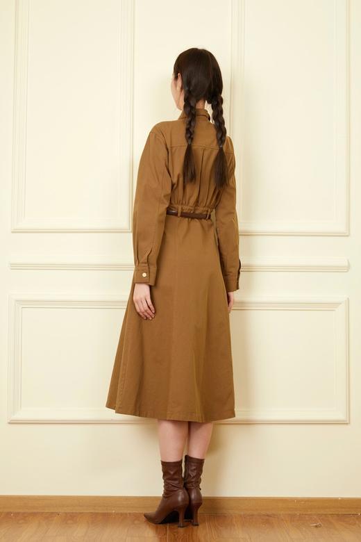 Le Malene 法式咖色简约连衣裙 18642 商品图6