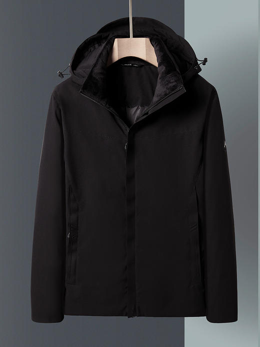 爆款挺括有型 男士经典休闲90白鸭绒四层锁绒不跑绒羽绒服BS22667-W 商品图1