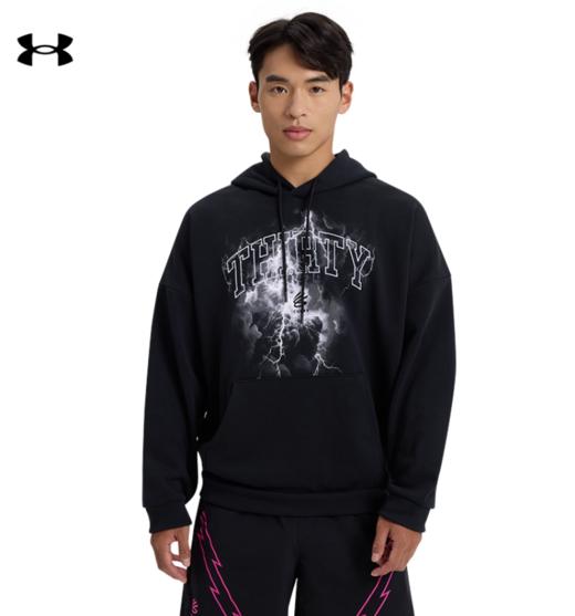 安德玛UA库里curry男子连帽篮球运动连帽卫衣6003495-001 商品图0