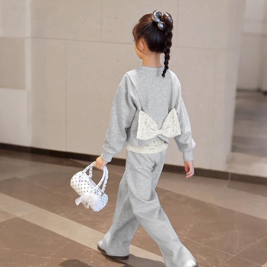 蝴蝶结蕾丝两件套 商品图1