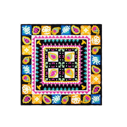 苏苏姐家佩兹力毯子手工diy钩针编织毯子4股棉毛线团自制材料包 商品图4