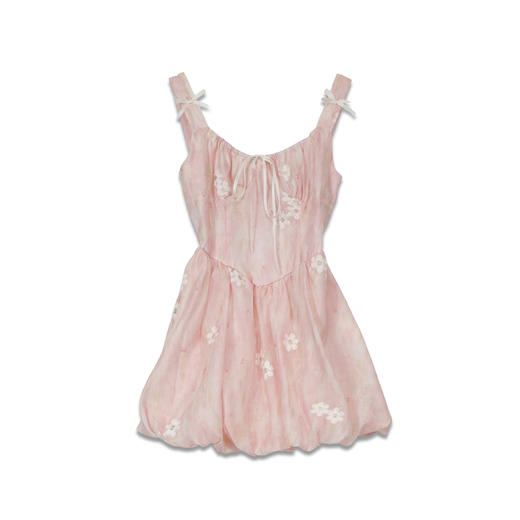 甜美蝴蝶结花朵连衣裙纪念日百货门店同款164551968 商品图4