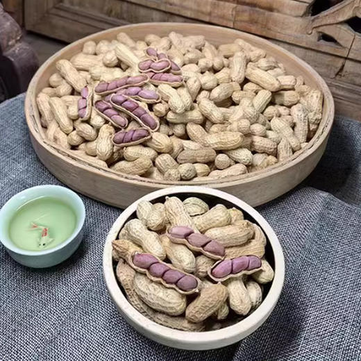 福建特产正宗龙岩湿烤花生带壳水煮原味酥脆四粒红花生 商品图5