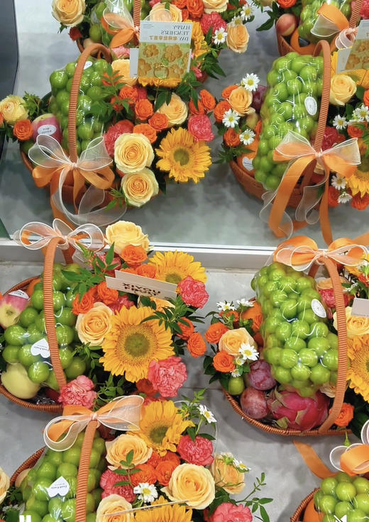 鲜花水果篮（橙色系）定金 商品图2