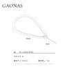 GAONAS  远航者时尚奢华白色设计y项链11602XW 商品缩略图3