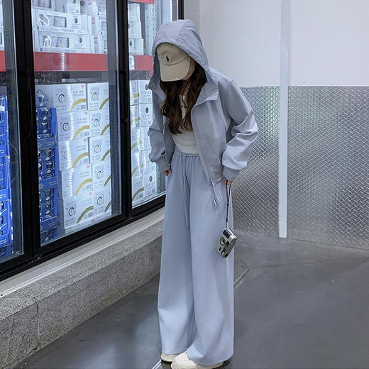 裁缝学苑AQ544开衫卫衣套装纸样女装新款连帽卫衣阔腿裤样板图纸 商品图3