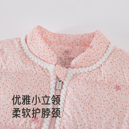 英氏儿童羽绒服外套保暖女童碎花羽绒外套可爱女宝宝秋冬新款 商品图3