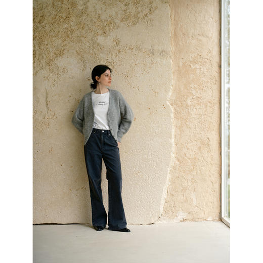 HeyDress羊驼拉毛V领开衫 商品图3