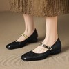 【预售5天】法式软皮软底浅口方头单鞋女新款春秋百搭低跟仙女风玛丽珍鞋YF&8883 商品缩略图4