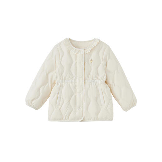 英氏儿童外套羽绒短外套女童女宝宝女纯色秋冬保暖百搭防风新款 商品图4