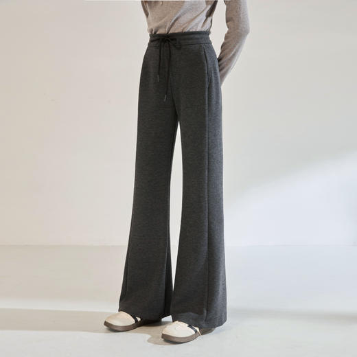 「高货sh」全新升级【铂金会员247/天猫329/差价82】(95252)洛诗琳百搭显瘦微喇卫裤2025秋季新款高腰直筒显瘦休闲裤 商品图2