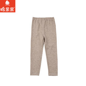 棉果果冬季新品卡其色条纹保暖100-120码打底保暖打底裤M401200425709