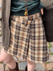 浮生八记/25C127/“秋日苏格兰”英伦一片式两穿格纹半裙 商品缩略图1