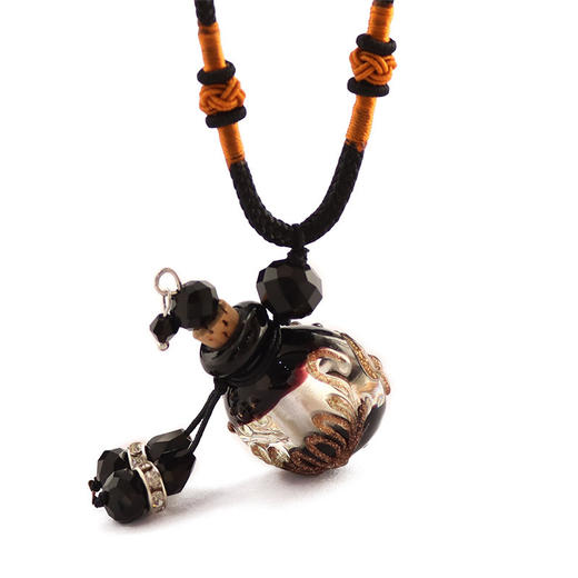 巴洛克香薰精油瓶项链琉璃吊坠闻香瓶项链女配饰送闺蜜简约饰品 商品图9