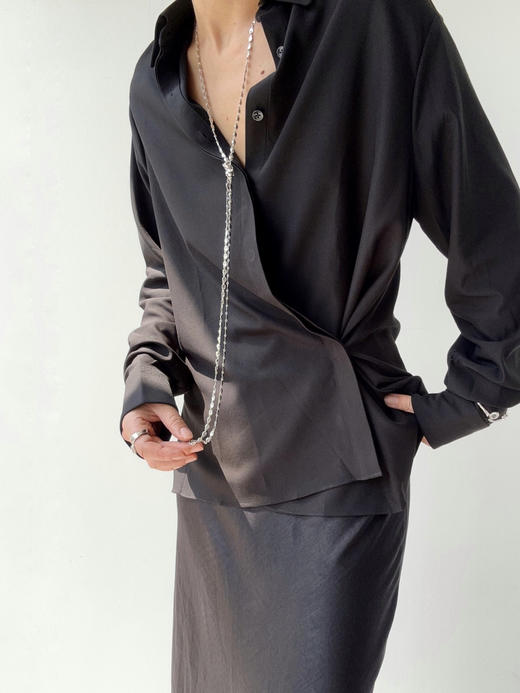 DONSEE10｜DS10AW2436-C 黑色简约质感衬衫 商品图10