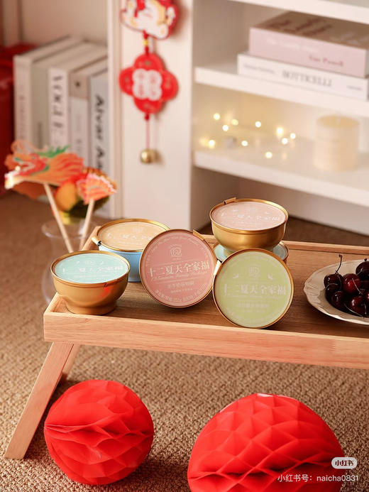 十二夏天大红色全家福礼盒中秋款 商品图7