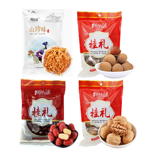 【阿比该】菌补爱家组合1545款（桂圆干500g*1，核桃400g*1,红枣500g*1，蛹虫草145g*1） 商品图0