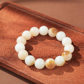 「10月爆款 · 糖羊脂圆珠手串」