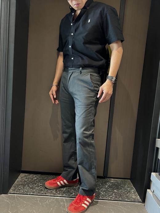 拉家短袖衬衫纯色小马刺绣时尚百搭(波哥穿L合适,蕾姐黑色L,白色2XL) 商品图4