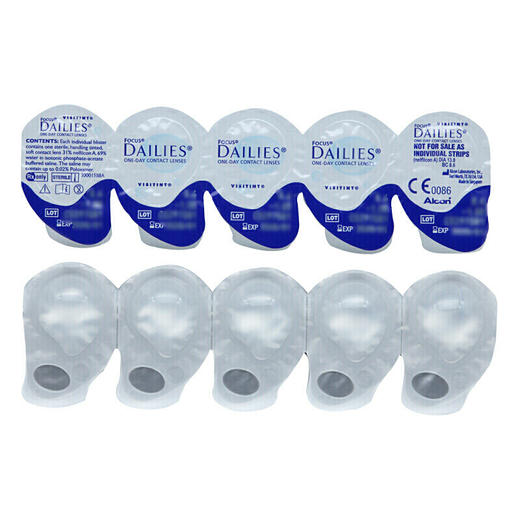 爱尔康视康水润天天抛 日抛30片装 透明隐形眼镜（新老包装随机发） 商品图3