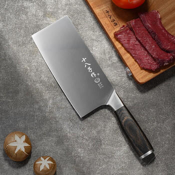 十八子作家用菜刀彩木木柄刀具 铭锦切片刀SL2101-B【精美礼盒装】 商品图4