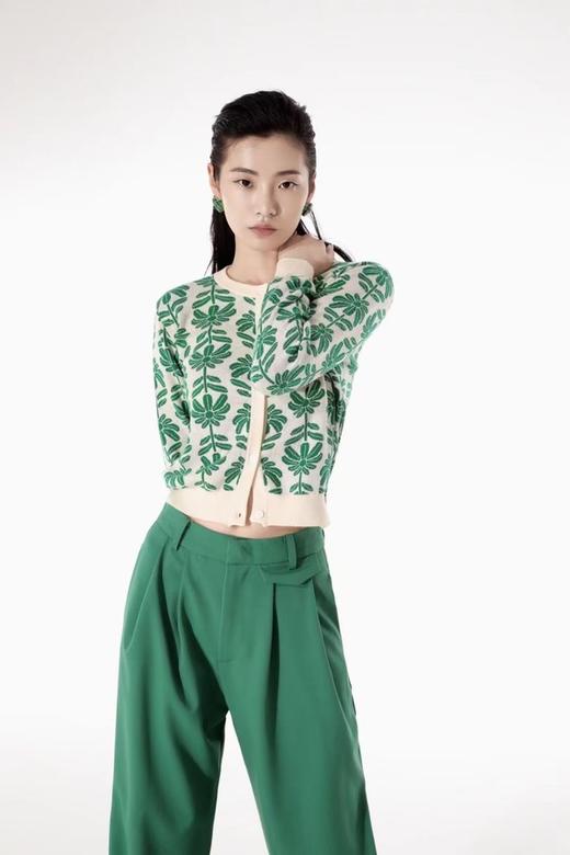 LNNNS 白绿撞色针织外套 16860 商品图0