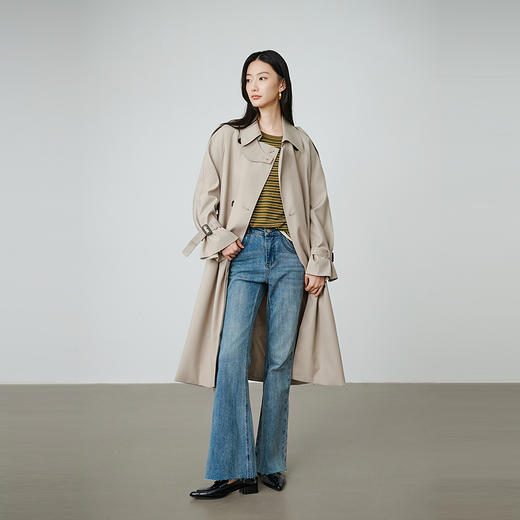 NEELLY纳俪商场同款秋季新款时尚修身牛仔喇叭裤女高腰显瘦长裤N25084H03315 商品图2