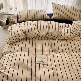 顶柔全棉简约条纹套件-TJ1597