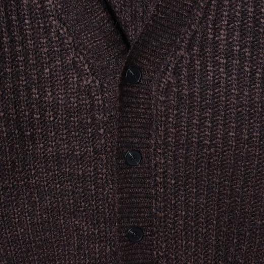 91317SDSA男士秋冬新款痞帅男装美式复古纽扣开衫V领设计师百搭毛衣 商品图2